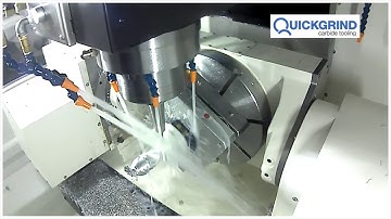 Edgecam driving the YMT YCM NFX380A with Quickgrind solid carbide tools at MACH2018