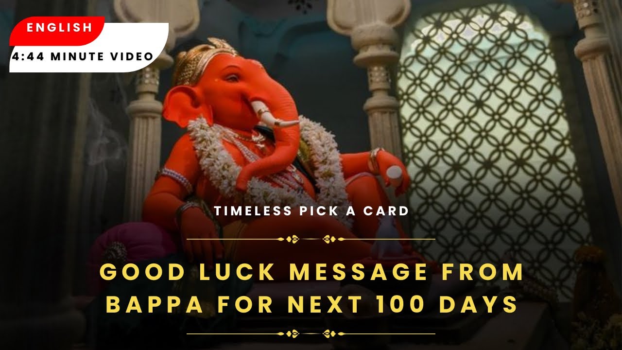 Good Luck Message From Bappa 𓆩ꨄ︎𓆪 #dailytarot #pickacard # ...