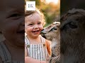 BABY’S FIRST BEST FRIEND 🐐👶 PURE LOVE IN ONE MOMENT Moment
