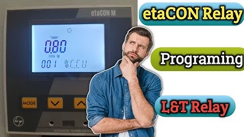 How To L&T Apfc Meter Setting Etacon-m । etaCON -M relay programing । etaCON -M relay। L&T Relay।