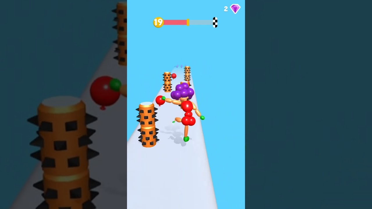 Human balloon 3D gaming shorts 