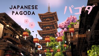 How to build a Japanese pagoda 🍥 | Minecraft Tutorial (Advanced)