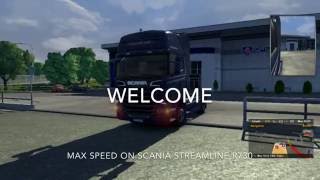 EURO TRUCK SIMULATOR 2 - MAX SPEED ON SCANIA STREAMLINE R730