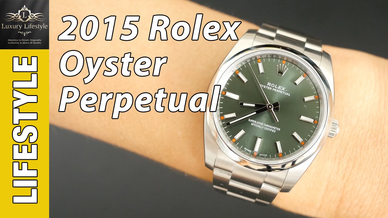 2015 Rolex Oyster Perpetual 34mm Olive 