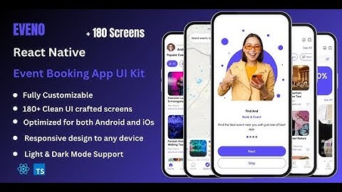 Eveno - Event Booking & Event Ticketing React Native App Ui Kit