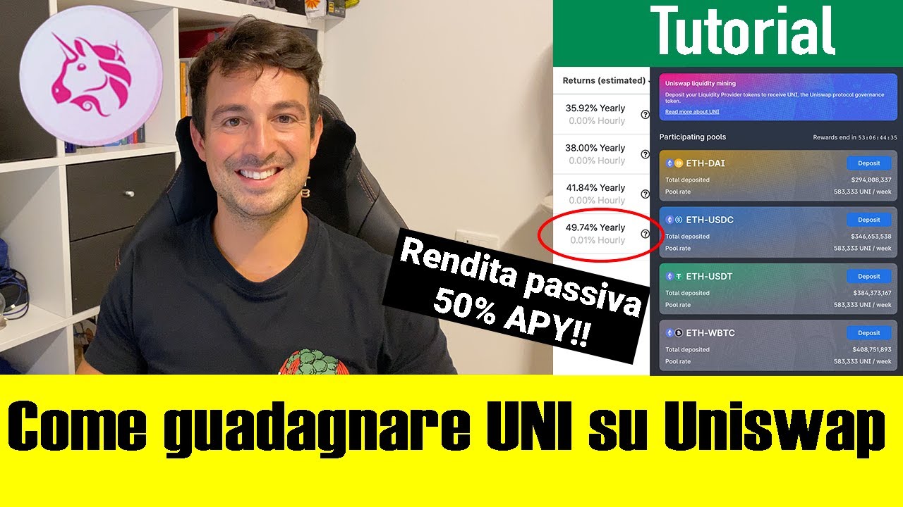 UNISWAP: 2 metodi per GUADAGNARE UNI 🦄 (Yield Farming)