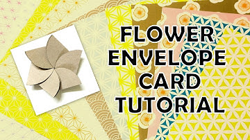 DIY FLOWER ENVELOPE CARD TUTORIAL || Cards for Scrapbook/Explosion Box #explosionbox #origami