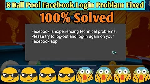 8 ball pool facebook not login problem fix || no root 100% working trick 2018
