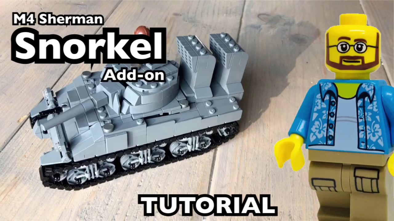 WW2 Lego BrickMania M4 Sherman Snorkel Add-on Tutorial/Instructions 