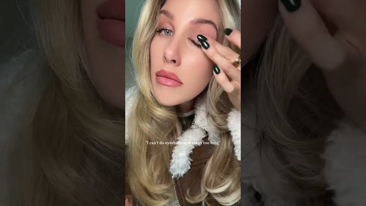 full eye look in 23 seconds ✨ armani eye tint + patrick ta glitter is my fave combo rn 