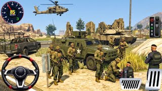 インドのオフロード陸軍トラック運転シミュレーター - 軍用トラックによる物資輸送 - Androidゲームプレイ screenshot 5
