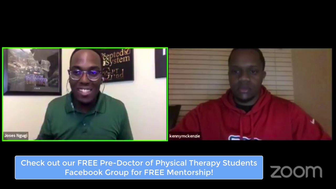 Kenny Mckenzie: Recently accepted into PT school after reapplying for a second time!