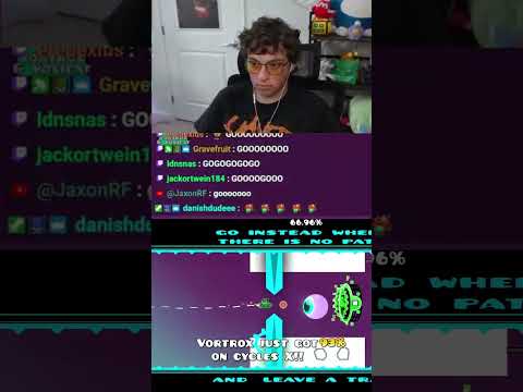 VORTROX GOT 93 ON CYCLES X #geometrydash #robtop #vortrox #gd  #twitch #gaming #funny #cyclesx