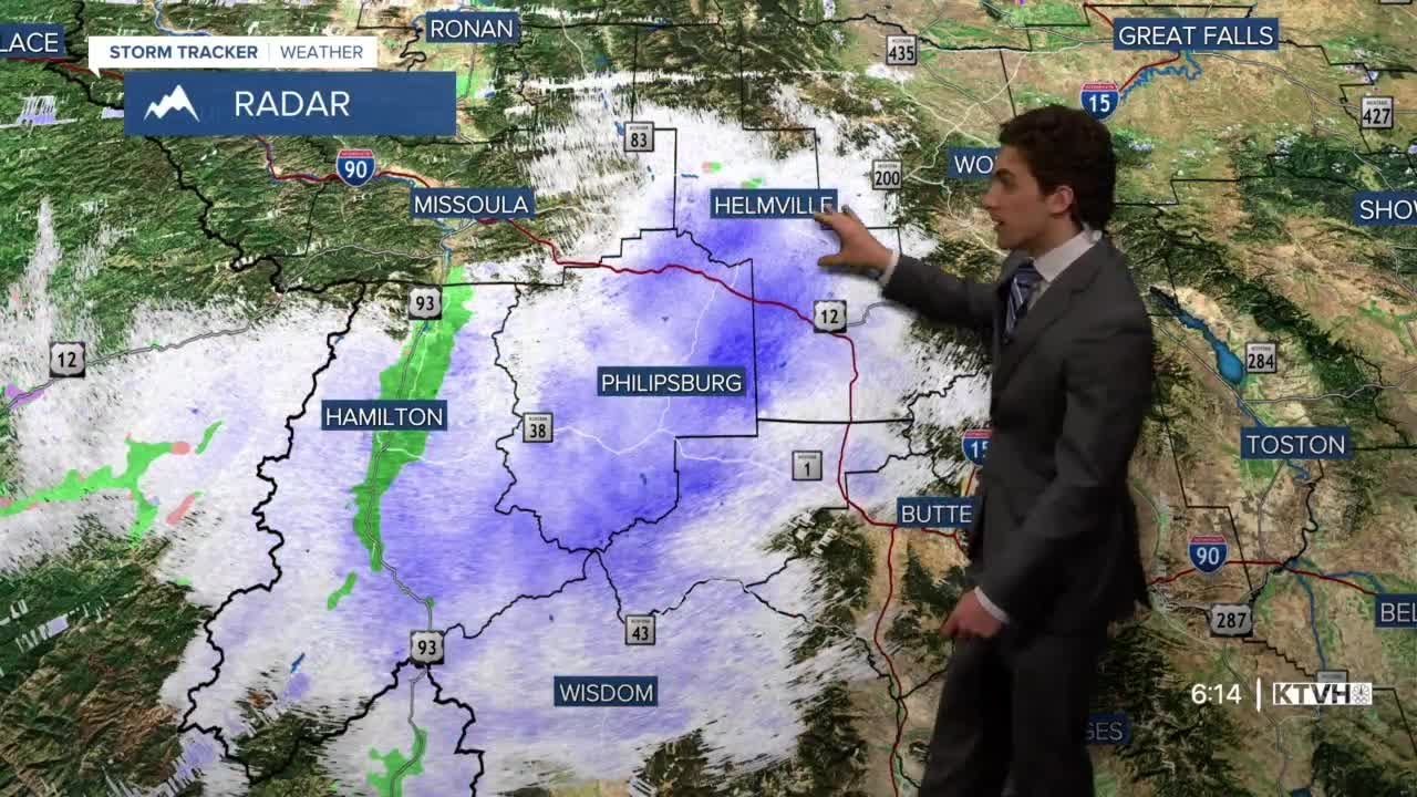 Cold Front Blasts Through State Delivering Rain and Snow - YouTube