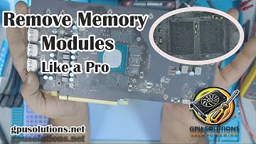 No More Broken Pads! How to Master GPU Memory Module Removal Like a Technician