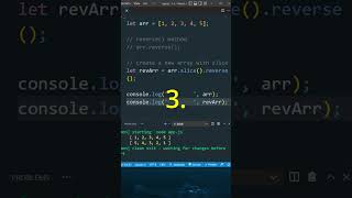 5 Example to Reverse Array in JavaScript | shorts