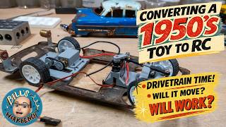 Turning a 1950s toy in to a RC, Drivetrain