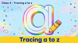 Tracing Small Letters a to z | Small abc Tracing for Kids | Class 4 Writing Practice