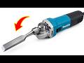 Millions of people don't know this! Add a chisel to an angle grinder to make a million-dollar tool