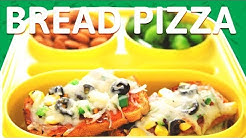 Bread Pizza Recipe - Quick & Easy Bread Pizza - 2 मिनट ब्रेड पिज़्ज़ा - Snack Recipe for Kids