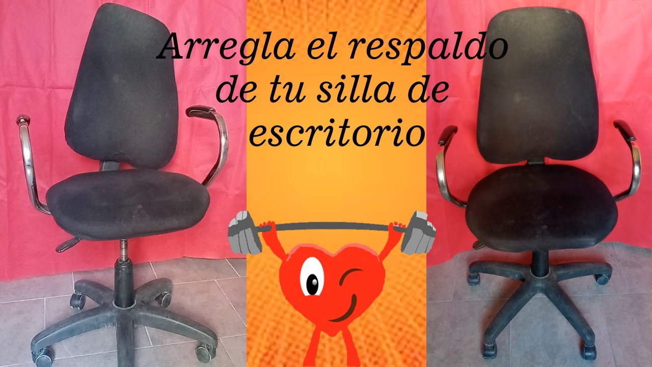 Como reparar el respaldo de una silla de oficina 🪑 How to fix the back of  an office chair 