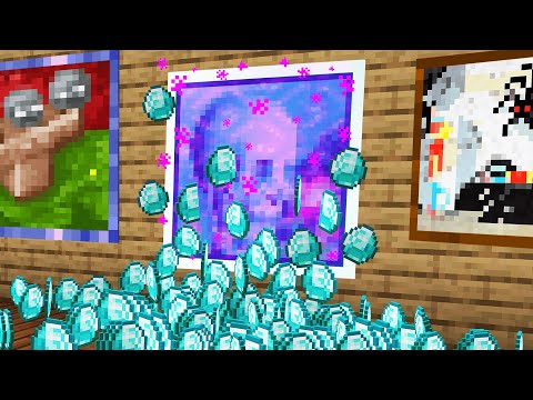 Minecraft but Paintings are Portals...
