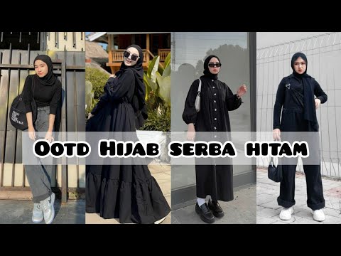 INSPIRASI OOTD HIJAB SERBA HITAM