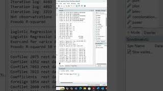 How to run logistic regression in stata