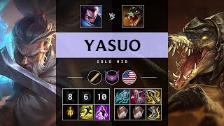Yasuo Mid vs Renekton - NA Master Patch 25.21