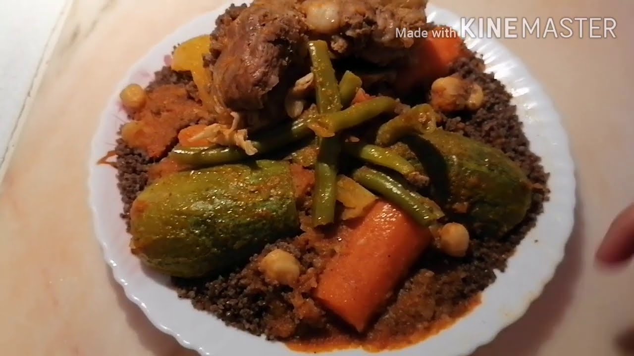 Couscous noir... الطعام لكحل... الطبق الجيجلي😋