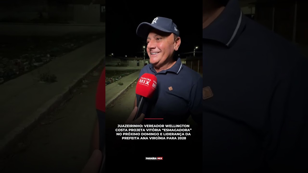 VEREADOR WELLINGTON PROJETA VITÓRIA NO PRÓXIMO DOMINGO E LIDERANÇA DA PREFEITA ANA VIRGÍNIA EM 2028