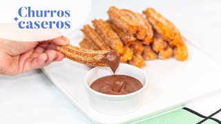 CHURROS CASEROS ¡LA RECETA MÁS FÁCIL! | Aroly Carrasco