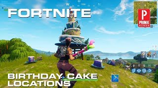 Fortnite Birthday Cake Locations - All Birthday Cakes