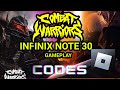 Infinix Note 30 5G Roblox Combat Warriors Gameplay Battle Royale Game
