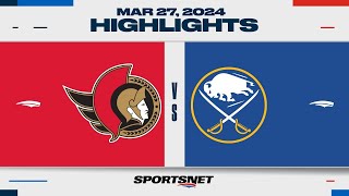 NHL Highlights | Senators vs. Sabres - March 27, 2024 screenshot 4