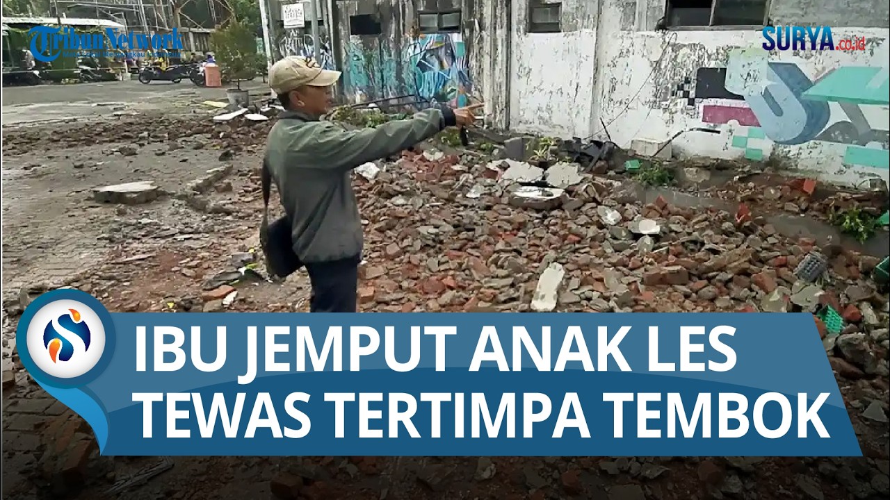 Hendak Jemput Anak Les, Wanita di Surabaya Tewas Tertimpa Tembok Ambruk