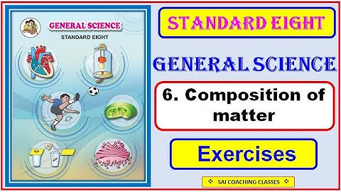 Exercise Class 8th Science CH-6 Composition of matter Question and Answer | Maharashtra board std 8