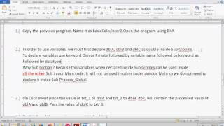 B4A - Activity 3 Basic Calculator using variables