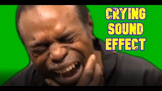 BLACK GUY CRYING MEME / VLOG SOUND EFFECTS  (green screen)