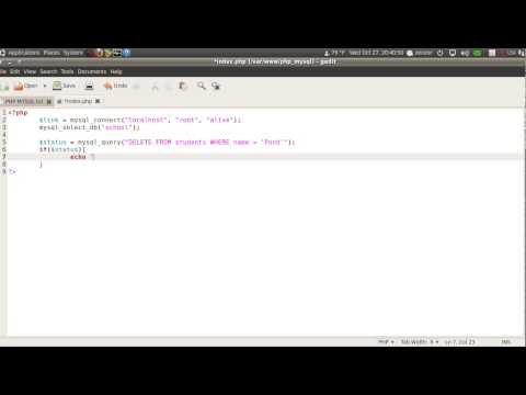 การเขียนโปรแกรมภาษา PHP กับ MySQL 13 delete row