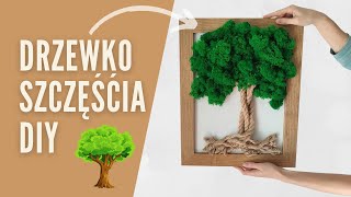 Jak stworzyć drzewko szczęścia? - obraz z mchu DIY