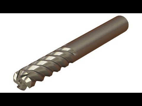 SolidWorks Tutorial #225: Drill bit for hard materials