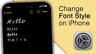 How to Change Font Style on iPhone! [2023]