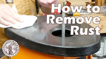 How to Remove Rust on Tools [Woodworkers Institute]
