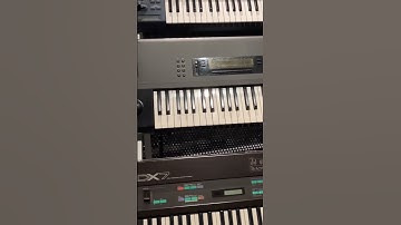 Yamaha DX7, Korg M1 and Roland JP8000 all together at last