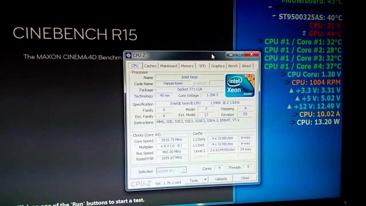 Xeon L5408 Overclock 3.92 GHz - YouTube