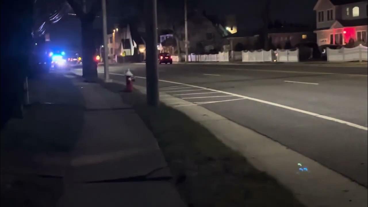 Bethpage fire department ambulance responding to car crash YouTube