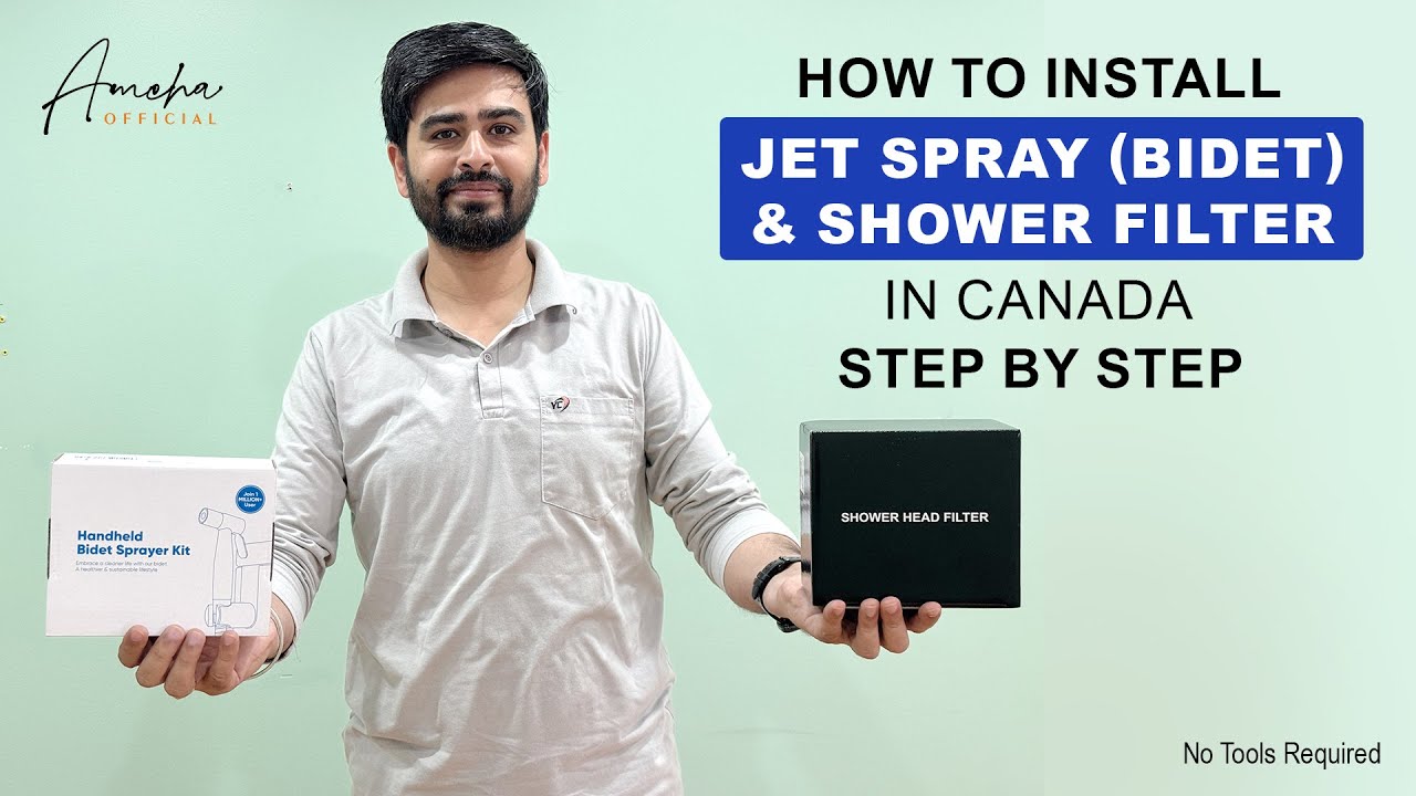 How to Install Handheld Jet Spray (Bidet) & Shower Filter | Step by Step | No Tools Required