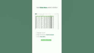 ✨How to add Data Bars in Excel