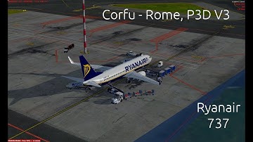 [P3D V3] Corfu - Rome [PMDG 737]